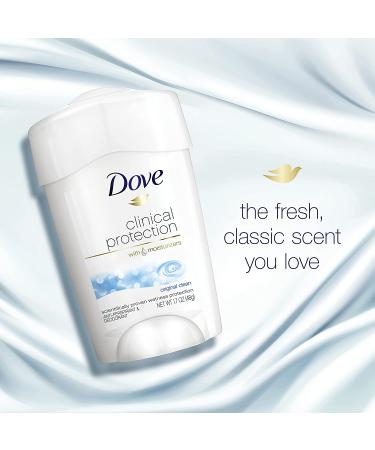 Dove Clinical Protection Anti-Perspirant Deodorant - Original Clean 1.7 oz | Prescription Strength - Buy Online on GoSupps.com
