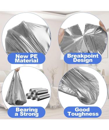 4 Trash Bags 100 Counts Handle Garbage Bags Trash Can liners Bathroom Bedroom Office Car Home Waste Bin Plastic Trash Can Liners - Buy Online on GoSupps.com