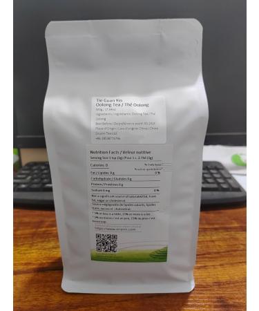 oriarmcha Chinese Tie Guan Yin Oolong Tea Loose Leaf - Anxi Tieguanyin Fujian Tikuanyin Wulong Green Tea Leaves - Iron Goddess of Mercy - 500g Ziplock Resealable Bag Tieguanyin Oolong Tea 500g - Buy Online on GoSupps.com