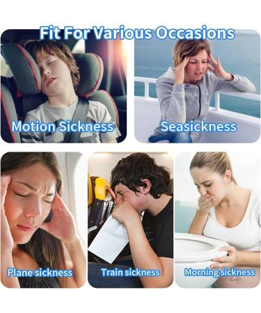 8 Pair Acupressure Bracelets - Sea Bands for Nausea Relief | Travel Sickness & Morning Nausea Solutions - Buy Online on GoSupps.com