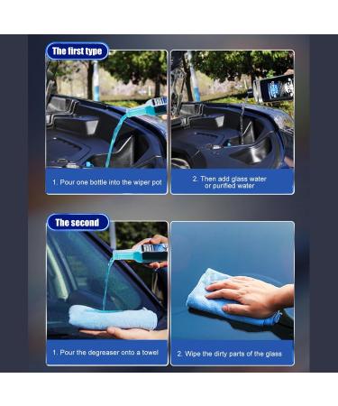 Car Glass Cleaner - Oil Film Remover Car Glass Cleaner Effective 150ml Mild Safe Cleaning Liquid Oil Film Removing Supplies for Window Windshield Shower Door - Buy Online on GoSupps.com
