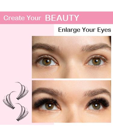 10D & 20D C Curl Wispy Bottom Cluster Lashes - DIY At Home - 9-15 Mix - Large - Buy Online on GoSupps.com