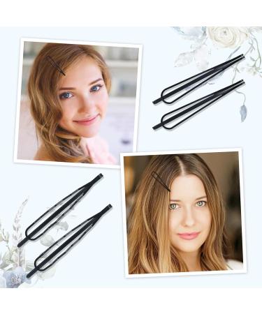 Non-Slip Black Metal Hair Clips Barrettes Bobby Pins - 40 Pack Simple Plain Hair Accessories - Women Girls - Buy Online on GoSupps.com