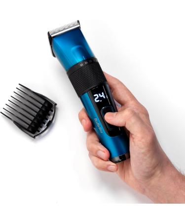 Babyliss Japanese Steel Digital Hair Clipper E990E | 45 Length Settings Wireless 160 Min Runtime 8 Attachments - Blue - Buy Online on GoSupps.com