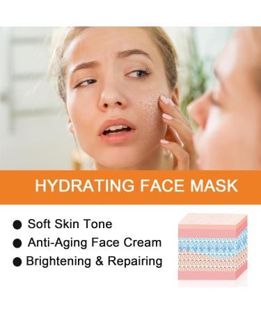 Vitamin C Sleep Overnight Face Mask 150g Hyaluronic Acid Moisturising Sleeping Mask For Shrink Pore Hydrating & Brightening Gel Face Mask Korean Face Mask Vitamin C Anti Aging Face Cream - Buy Online on GoSupps.com