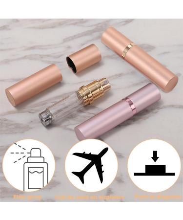Perfume Atomiser Refillable Mini Perfume Atomiser Empty Spray Bottle for Perfume Empty Perfume Atomiser Spray Bottle Easy to Fill Safe Protection Suitable for Travel Women and Men (Rose Gold) - Buy Online on GoSupps.com
