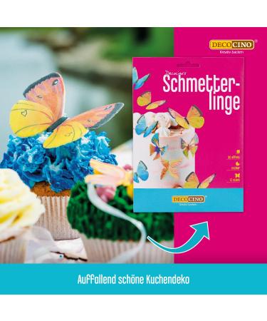 Buy Decocino Edible Butterflies - High-Quality 3D Wafer Cake Decorations for Cakes Muffins & Cupcakes | International Shipping - Buy Online on GoSupps.com