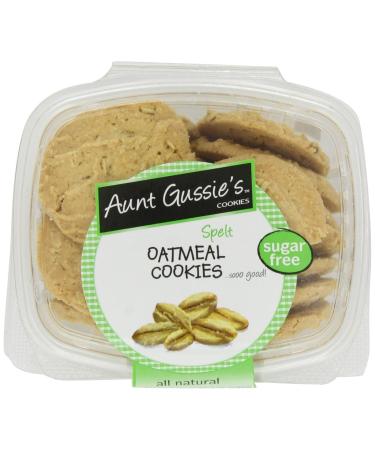Aunt Gussie's Sugar Free Oatmeal Cookies, 7-Ounce Tubs (Pack of 4) (Packaging May Vary) Oatmeal 7 Ounce (Pack of 4)