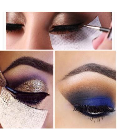 100 Eyeshadow Protector Pads - Shield Stencils for Makeup & Eyelash Extensions | Prevent Smudging & Tinting - Buy Online on GoSupps.com