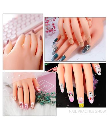AORAEM Flexible Practice Mannequin Hand for Nail Art Training and Manicure Practice - Buy Online on GoSupps.com