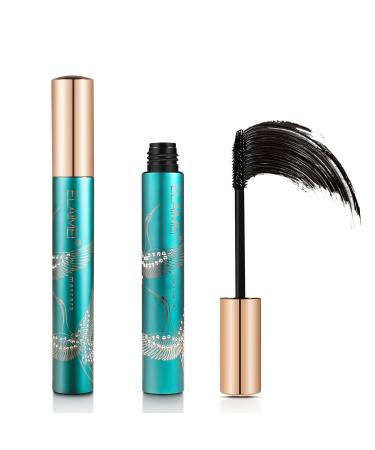 Waterproof Mascara, 4D Silk Fiber Lash Mascara, Volumizing Mascara, Buildable, Lengthening Mascara, Defining, Curling, Multiplying, Lasting All Day, Black (red-crowned crane)