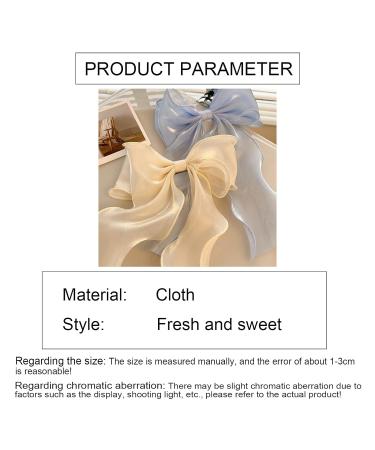 Pink Silk Hair Bow Clip for Women and Girls - Large Solid Color Ribbon Bow Hair Clip - Super Fairy Hair Accessory - Buy Online on GoSupps.com