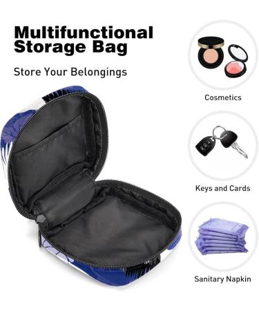 Women's Portable Period Kit - Bonds Storage Pockets | Red Crowned Crane Pattern | Ideal Feminine Product Bag for Girls - Buy Online on GoSupps.com