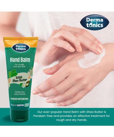Dermatonics Natural Hand Care Balm | Shea Butter and Urea Formula for Effective Treatment of Rough Dry Skin and Cracking | Dermatologist Recommended and Paraben-free | 70 ml - Buy Online on GoSupps.com