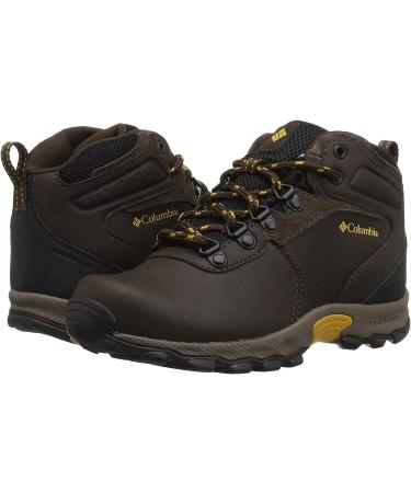 Columbia Youth Newton Ridge Suede Little Kid (4-8 Years) - Size 12 - Cordovan/Golden Yellow - Buy Online on GoSupps.com