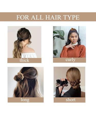 6 Pieces Silk Scrunchies Hair Scrunchies for Women Solid Color Elastic Satin Scrunchies Soft and Silky Silk Hair Ties Hair Accessories for Girls Women and Ladies - Buy Online on GoSupps.com