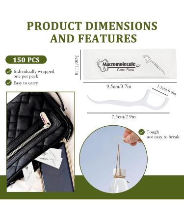 Modixun 150 Pack Dental Floss - Individually Packaged Ungromatic Flexible - Perfect for Family Travel & Hotels - Buy Online on GoSupps.com