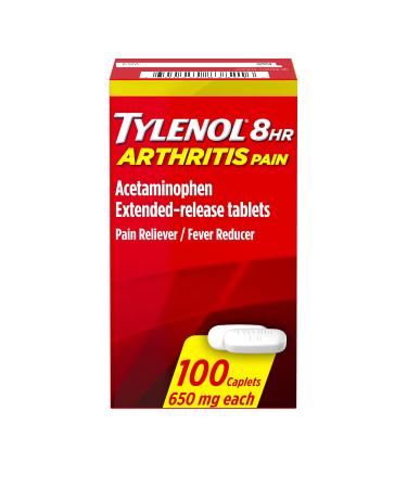 Tylenol 8 Hour Arthritis  Joint Pain Acetaminophen Caplets 100 Count Arthritis Tablets-100 ct