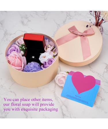 Buy Floral Scented Rose Soap Petals - Luxurious Body Soap Gift Set for Women in Pink & Purple Box | Perfect for Birthdays Valentine s Day Thanksgiving & Christmas - Buy Online on GoSupps.com