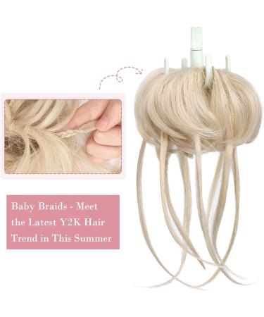 REECHO Super Long Tousled Updo Curly Wavy Messy Bun Hair Piece in Light Blonde - Buy Online on GoSupps.com