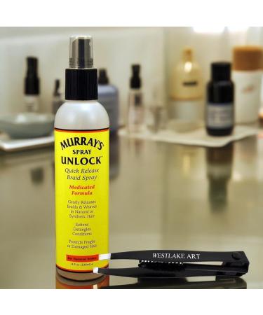 Unlock Spray 8 oz Bundled with Eyebrow Tweezers Quick Release Braid Spray Hair Detangler Spray for Easy Styling Moisture Retention Breakage Protection(Pack of 3) - Buy Online on GoSupps.com