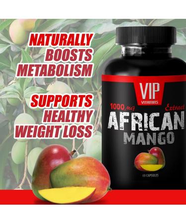 Organic African Mango Extract Capsules 1000MG - 120 Caps - Fat Loss Supplement - Buy Online on GoSupps.com