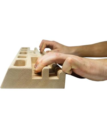 eGUrre Hangboard Climbing Board - Premium Basati Wooden Fingerboard for Strength Training & Climbing Fitness - Buy Online on GoSupps.com