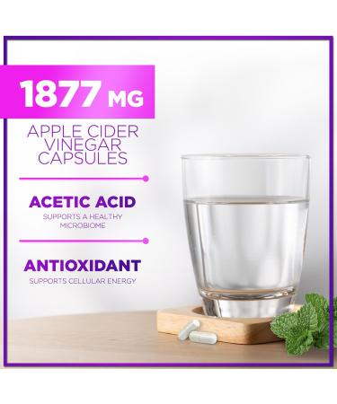 Hello Lovely! Apple Cider Vinegar Capsules - Immune Support Digestion & Energy Boost - Non-GMO Gluten Free Vegetarian - 120 Count - Buy Online on GoSupps.com