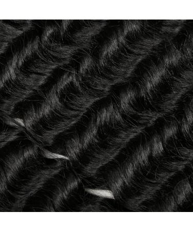 22 Inch Ocean Wave Crochet Hair 3 Pack Deep Twist Braiding Hair Extension - 1B# Color - Buy Online on GoSupps.com