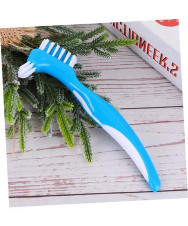 Partykindom 6th Double Prosthesis Nursing Comb & Cleaning Tool - Dual-Sided Brush for False Teeth Dentures and Dental Care - Buy Online on GoSupps.com