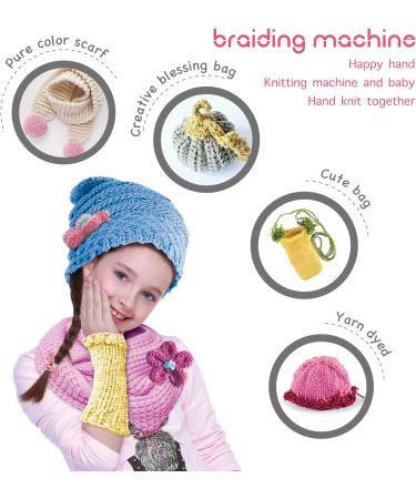 ZILEMOPO 24 Needles Hand-Operated Knitting Machine for Kids & Adults - DIY Knit Scarf, Hat & Sock Loom Kit - Buy Online on GoSupps.com