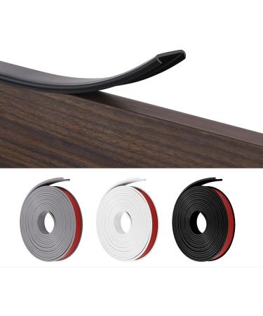 flintronic 5m*18mm U-Shape Flexible Furniture Edge Banding Baby Safty Baby Edge Protector Self Adhesive TPE Wood Edging Tape DIY Furniture Edge Trim for Table Cabinet Furniture Restoration Black 5m*18mm - Buy Online on GoSupps.com