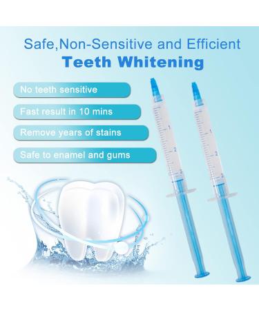 Pevor 10Pcs Teeth Whitening Gel Refills 35% Carbamide Peroxide Bleaching Gel Teeth Whitener Gel Kit Works with Teeth Whitening LED Light and Trays (10 X 3ML) - Buy Online on GoSupps.com