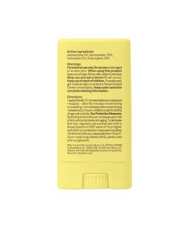 Sun Bum Kids SPF 50 Sunscreen Face Stick - Broad Spectrum UVA/UVB Reef Safe Wet/Dry Application Pack of 2 - 0.53 oz Each - Buy Online on GoSupps.com
