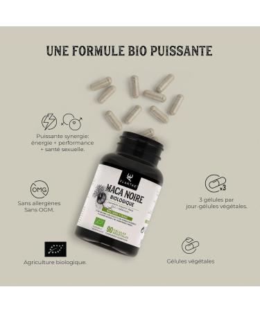Organic Maca Black Plantae 90 Vegetable Capsules Andean Black Maca + Zinc + Selenium * Powerful Formula * Energy and Performance * - Buy Online on GoSupps.com