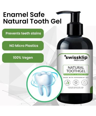 Buy Swissklip Peppermint Tooth Gel - Fluoride-Free 8 oz | International Shipping Available - Buy Online on GoSupps.com