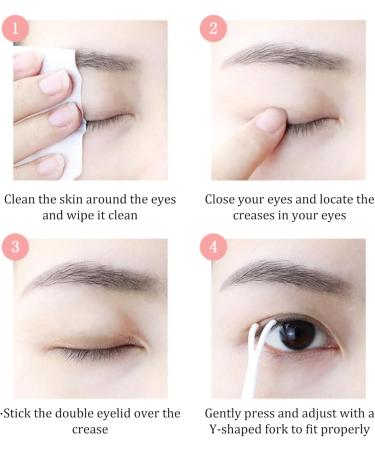 Invisible Eyelid Lifter Strips Kit Self-Adhesive Double Eyelid Tapes with Fork Rod Tweezer for Hooded Droopy Mono-eyelids 300 Pairs Eyelid Lifter Strips - Buy Online on GoSupps.com