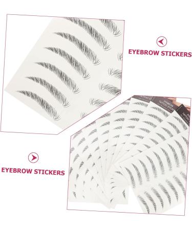 DOITOOL 36 Pcs Eyebrow Stickers Tattoos Cejas Beauty Hair Imitation Eyebrow Sticker Eyebrow Trimming 3d Post 7X1X0.1CMx3pcs Blackx3pcs - Buy Online on GoSupps.com