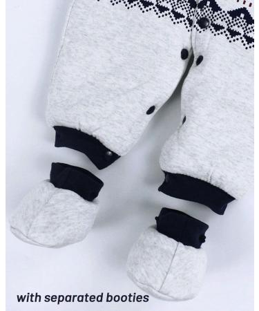 Vine Baby Hooded Romper | Cotton Thicken Jumpsuit Outfit | Unisex | 6 Months - Buy Online on GoSupps.com