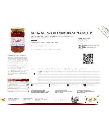  Taud Swordfish Roe Sauce (Ta Sciali) gourmet swordfish caviar - Taud Canned in Glass 430g - Buy Online on GoSupps.com