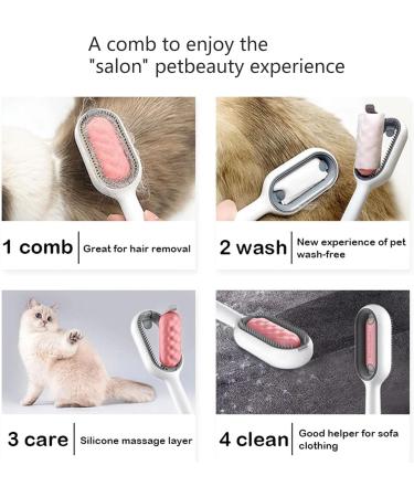 2-Piece Cat Brush Set with Water Tank | Animal Hair Removal & Fur Care for Cats | Ideal for Short-Haired Pets - Buy Online on GoSupps.com