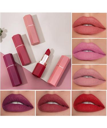 Long Lasting Matte Lipstick for Women - Waterproof & Hydrating Red Lipstick (06 Plum) - Buy Online on GoSupps.com