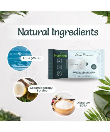 Herbishh Hair Color Stain Remover Wipes Gentle Formula for Dye Cleanup Easy Clean Hair Color Remover Wipes for Skin Travel Pack With 5 Wipes Safe and Skin-Friendly (Pack of 1) - Buy Online on GoSupps.com