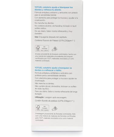 Yotuel Tooth Bleaching Mouthwash 250ml - Whitening & Fresh Breath - Fast International Shipping - Buy Online on GoSupps.com
