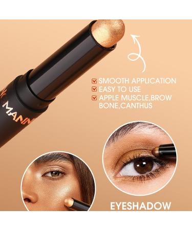 Eye Shadow Sticks Set - Eye Brightener Sticks - Waterproof Shimmer Eye Shadow Sticks Eye Shadow Stick Makeup Set Smoky Highlighter Eye Makeup Rowces - Buy Online on GoSupps.com