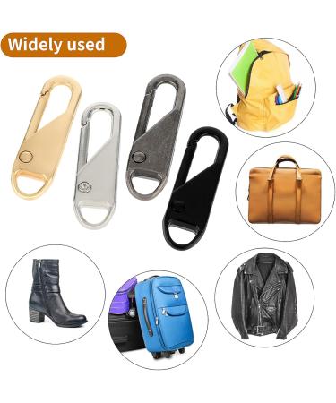 Ouligay 12-Piece Universal Zipper Repair Set - Metal Zipper & Pendant for Jackets Clothes Shoes Cases & Backpacks - Buy Online on GoSupps.com