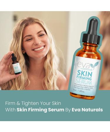 Eva Naturals Skin Firming Serum (2 Pack) - Firm & Refine Loose Skin & Wrinkles with Amino Acids, Hyaluronic Acid & Niacinamide - Buy Online on GoSupps.com