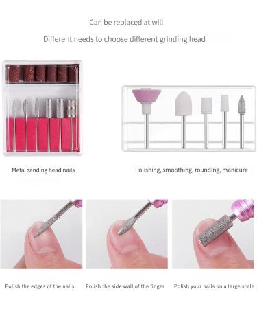 Adjustable Speed Electric Nail Drill 11 in 1 Set Professional Manicure and Pedicure Tools for Manicure Beginners Manicure DIY Technicians Home Or Salon Use. (red) - Buy Online on GoSupps.com