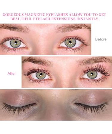 Fogrime Magnetic Eyelashes Magnetic Lashes Comfortable Glue-free Reusable Magnetic Eyelashes Natural Look Easy to Apply and Remove Classic Comic Style Instantly Create a Cute Look (Style 4+White Clip) - Buy Online on GoSupps.com
