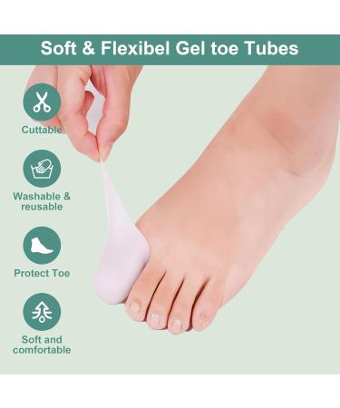 Big Toe Caps & Silicone Toe Sleeves 4 Pack - Blister & Corn Protection for Men & Women - Buy Online on GoSupps.com